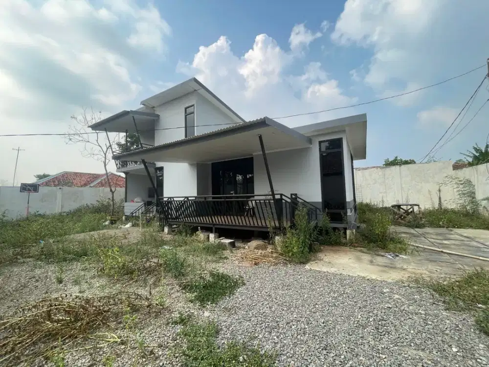 Rumah Villa + Kolam Renang di Kampung Bojong Purwakarta Dijual Murah