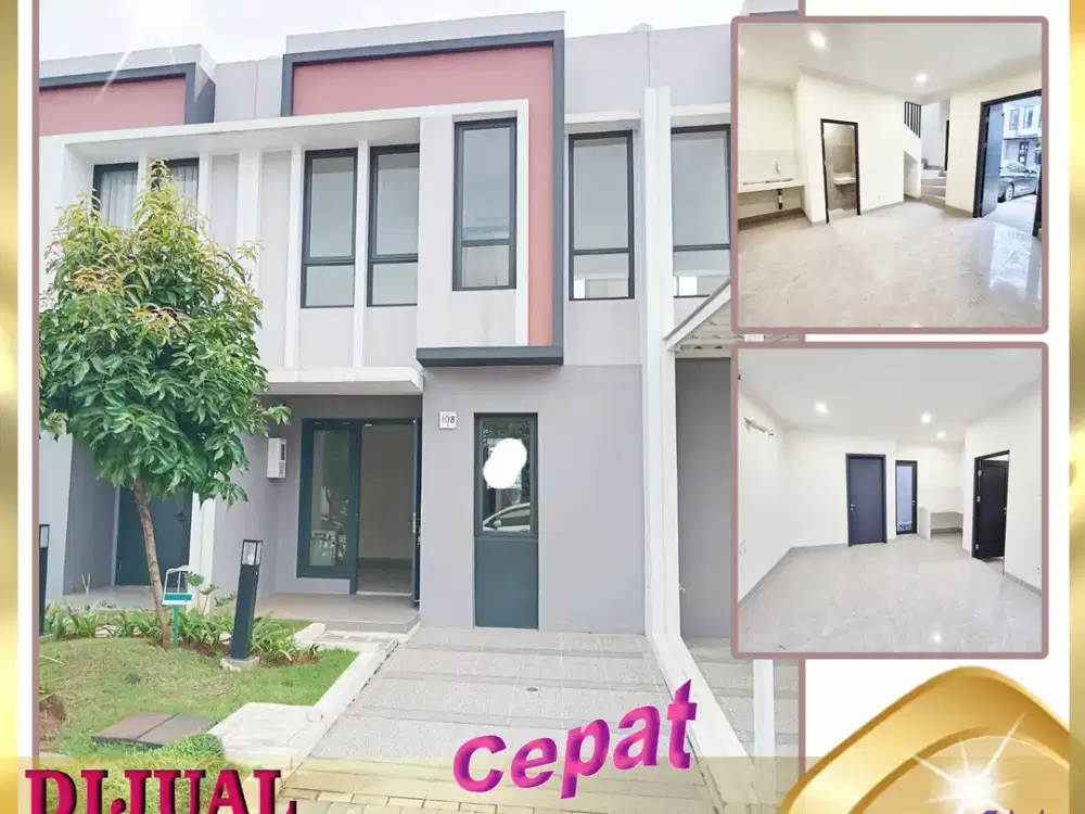 DIJUAL RUMAH BARU 2 Lantai di Gading Serpong Tangerang - TAWAR SAMPAI DEAL  DO