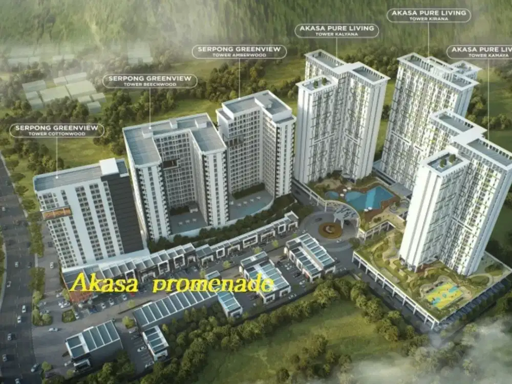 Ruko Modern desain, Akasa Promenade, BSD Ctiy Serpong