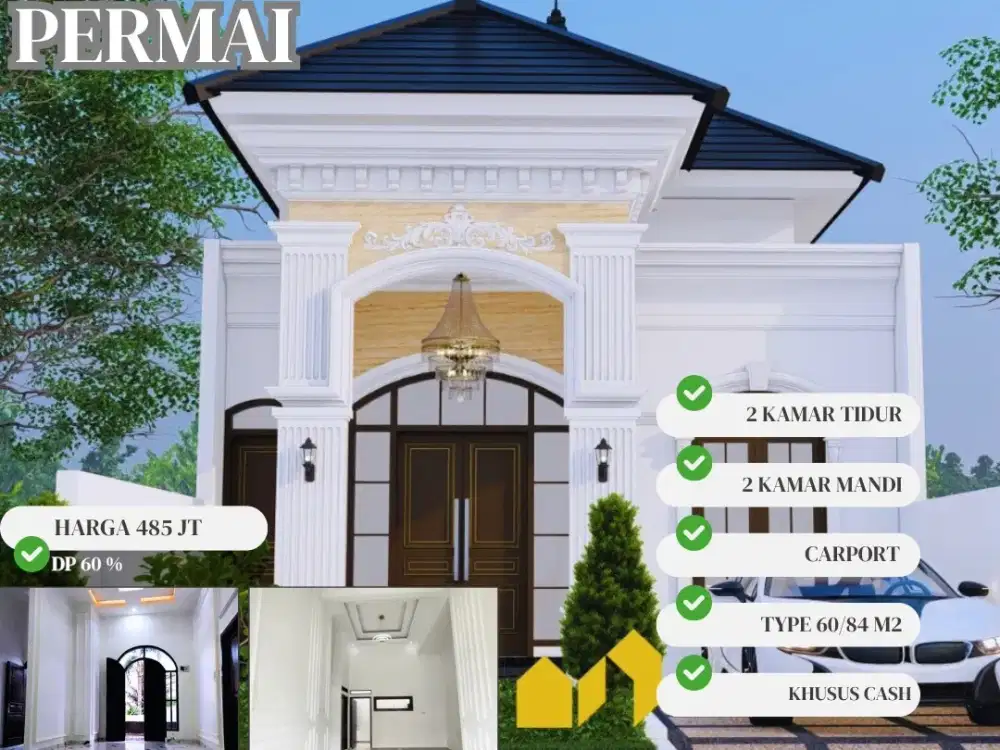 RUMAH MEWAH TYPE 60 2KT DEKAT SOELTAN LUXE HOTEL BYPASS