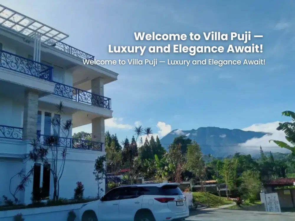 Jual villa murah mewah cisarua puncak bogor