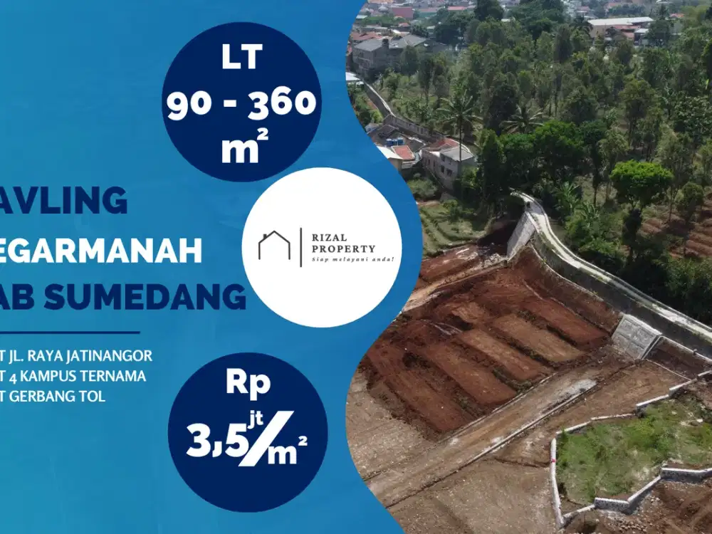 Jual Tanah Kavling Hegarmanah – Dekat UNPAD, ITB & Tol Cileunyi!
