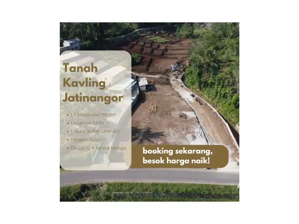 Tanah SHM Dekat Kampus 12x Angsuran Tanpa Bunga