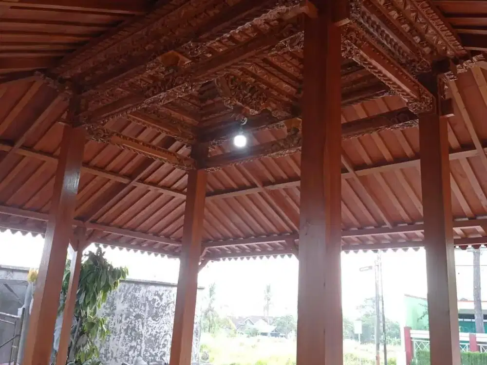 Jual Pendopo Joglo jati, rumah gebyok ukir dan Limasan jati