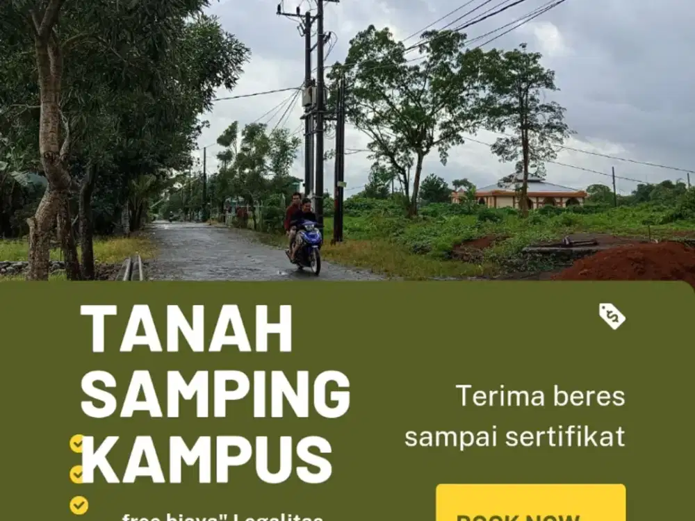 tanah samping kampus UIN GOWA, terima beres sampai  SHM