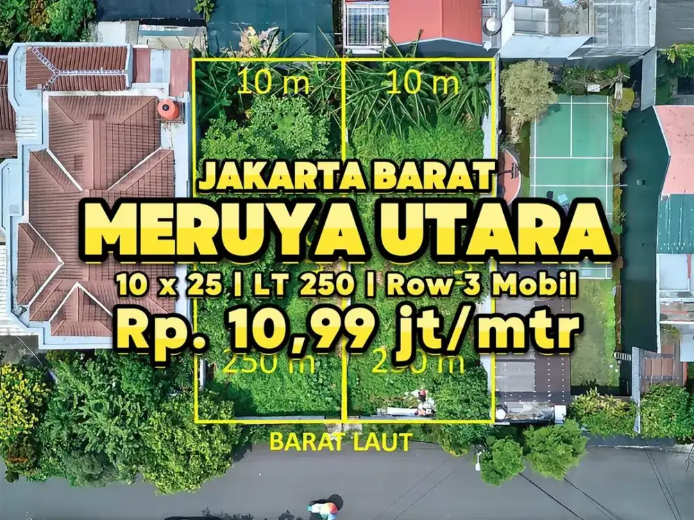 Tanah Kav 250m2 dalam Komplek 10jtan 10 menit ke Puri Indah Mall