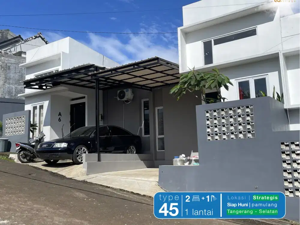 RUMAH BARU SIAP ISI, NARRA VILLAGE PAMULANG 15 MENIT KE PUSPEM TANGSEL