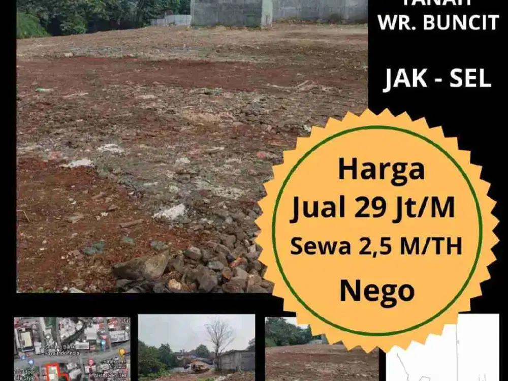 Tanah Kosong Strategis dan Murah di Jakarta Selatan