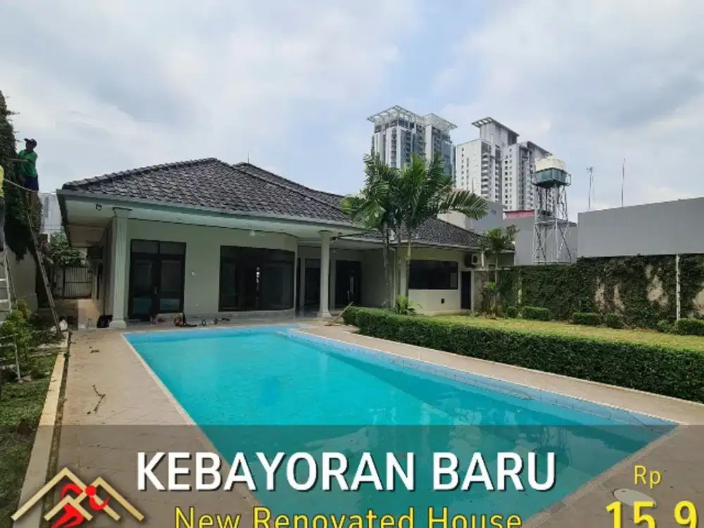 DIJUAL RUMAH BARU RENOVASI KEBAYORAN BARU JAKARTA SELATAN