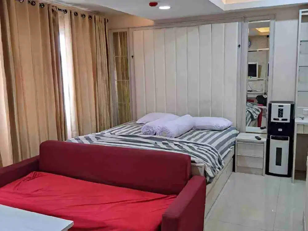 disewakan studio premium 36m bagus siap huni sudah ipl wifi grand asia afrika