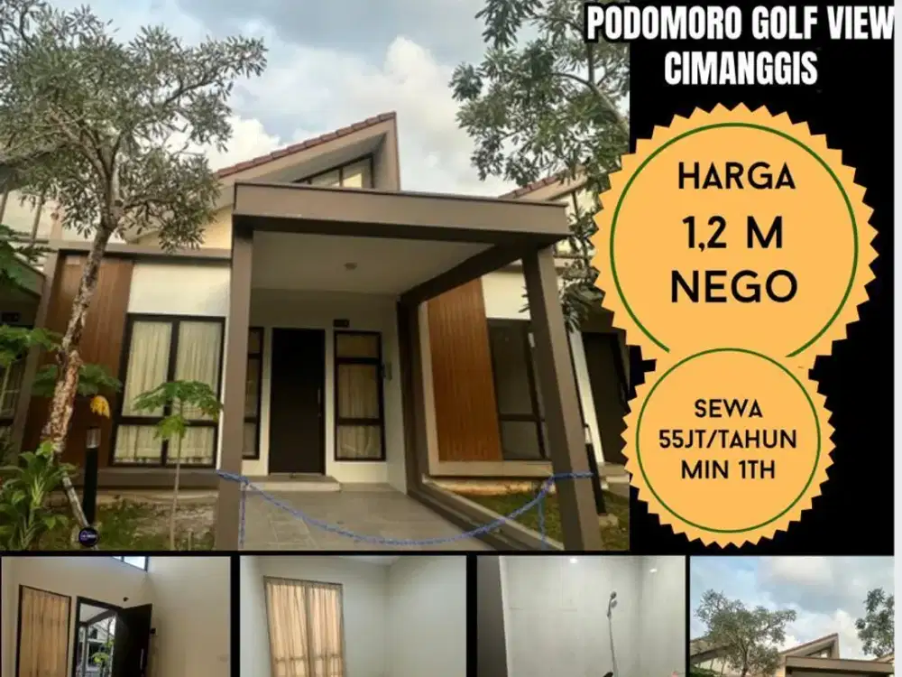 Rumah Sewa Cantik Siap Huni di Podomoro Golf View Cimanggis