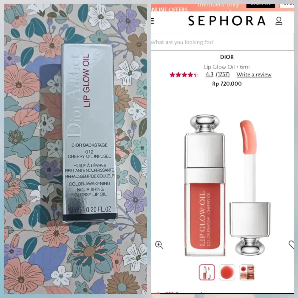 *Dior Lip Glow Oil (012 Cherry)*