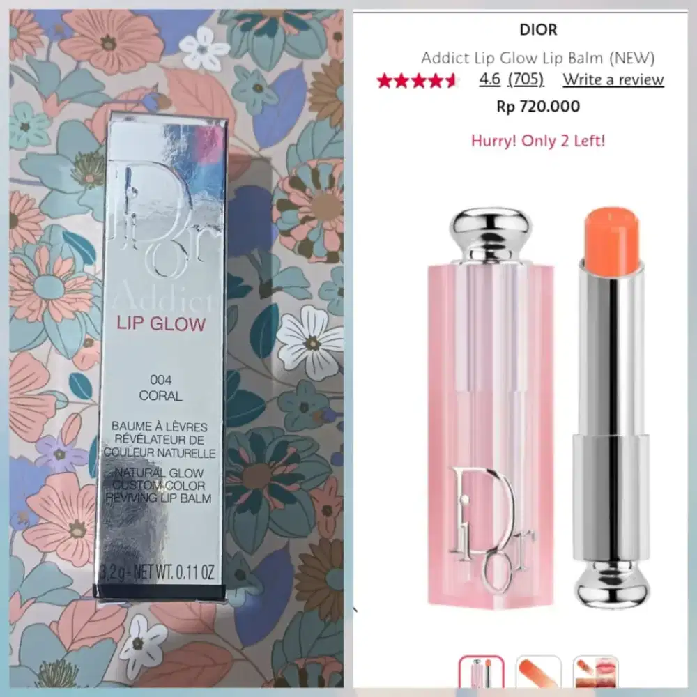 *Dior Addict Lip Glow Lip balm (004 Coral)*