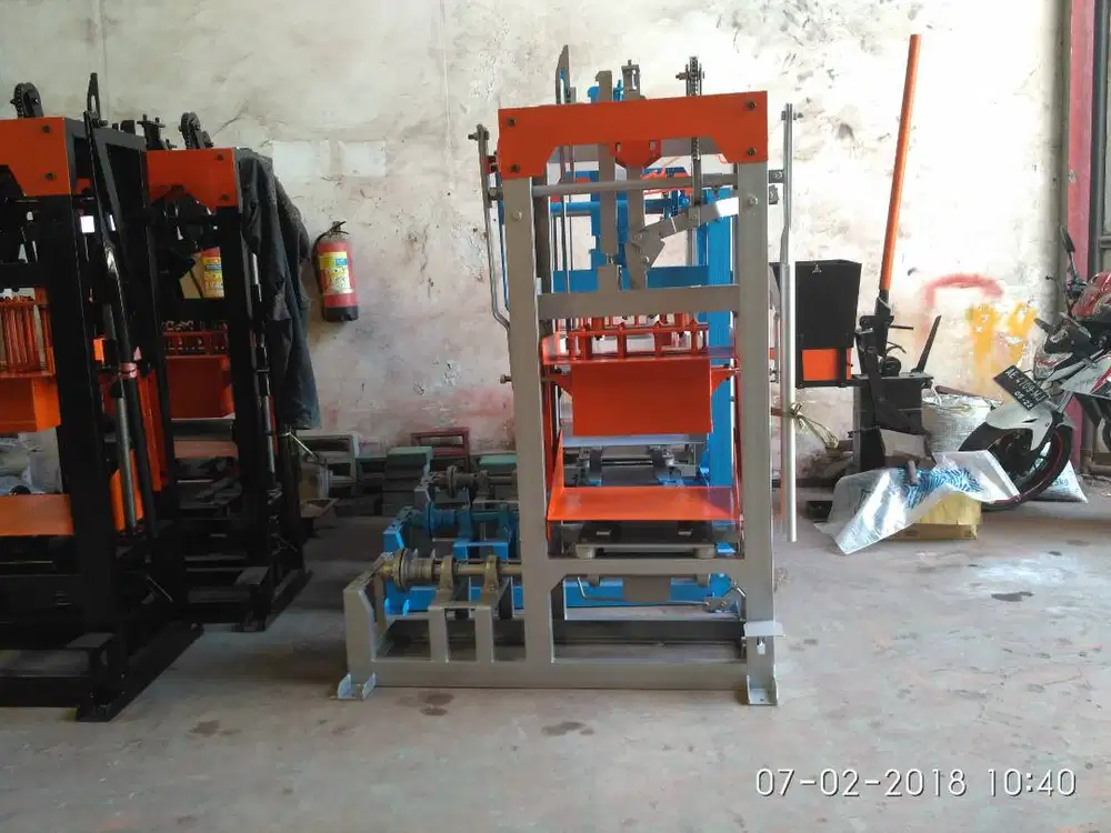 Mesin Cetak 2 Batako Ready stok