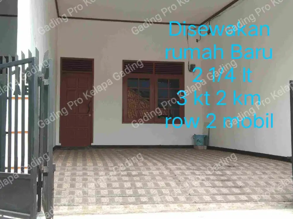 disewakan rumah bagus area pulomas 2lt tenang dlm kompleks row 2 mobil
