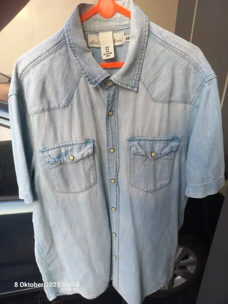 Kemeja Denim H&M Original
