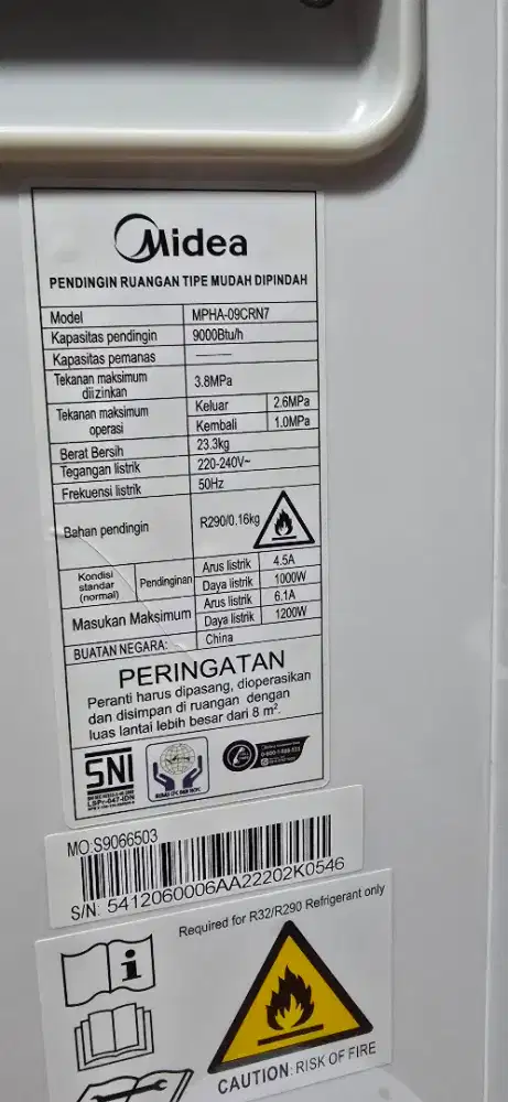 Ac portable midea 1 PK