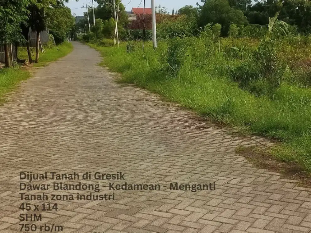 DIJUAL TANAH GRESIK 6 MENIT TOL BELAHANREJO SUMO TRANSJAWA