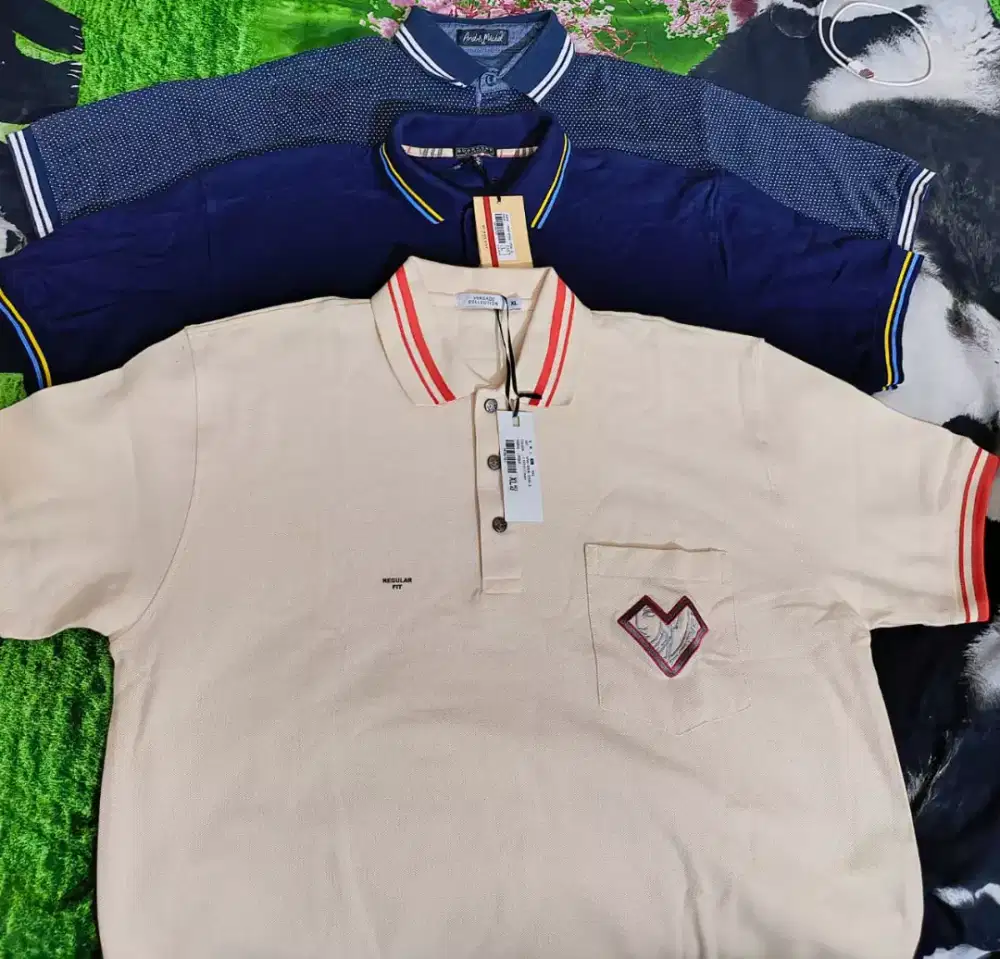 Borongan 3 pcs Tshirt branded size XL dan L, New dan prelov