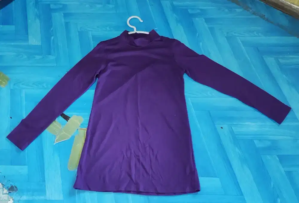 Baju lapisan dlm ungu polos