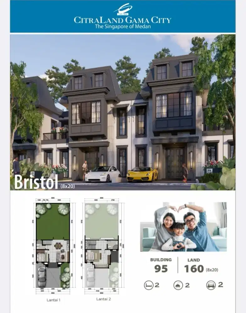 Bristol Lebar 8 Citraland Gama City Sentosa Cove