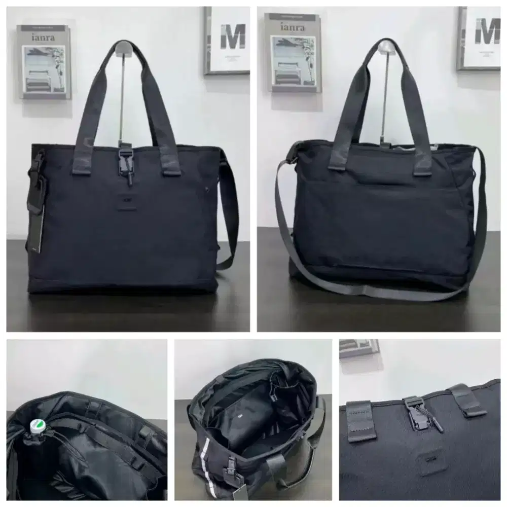Tas Tumi Retreat Tote Bag Selempang Slingbag Black Details