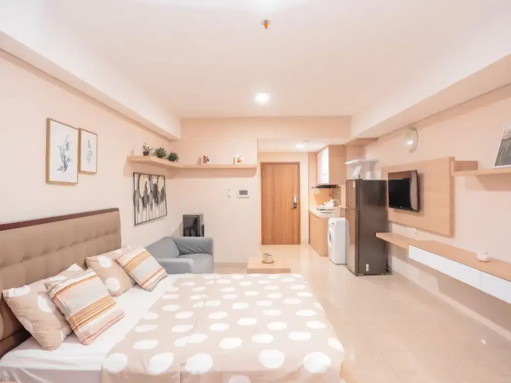 Disewakan Apartment Skandinavia Tipe Studio Fully Furnished Dekat Stasiun KRL Tangerang