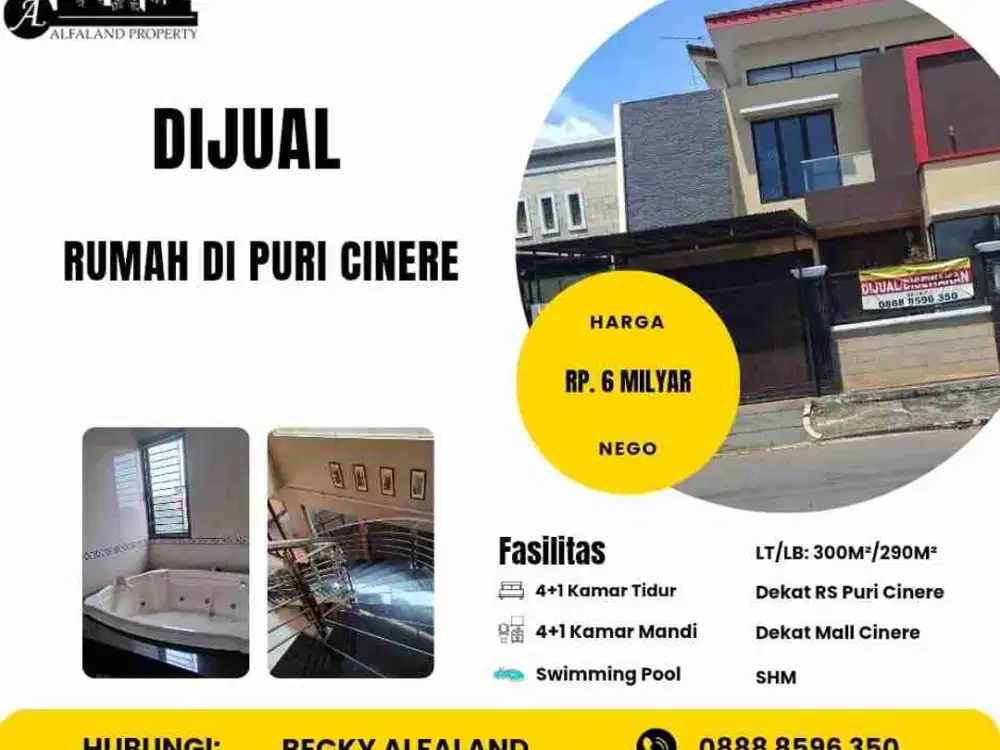DIJUAL RUMAH DI CINERE DEPOK