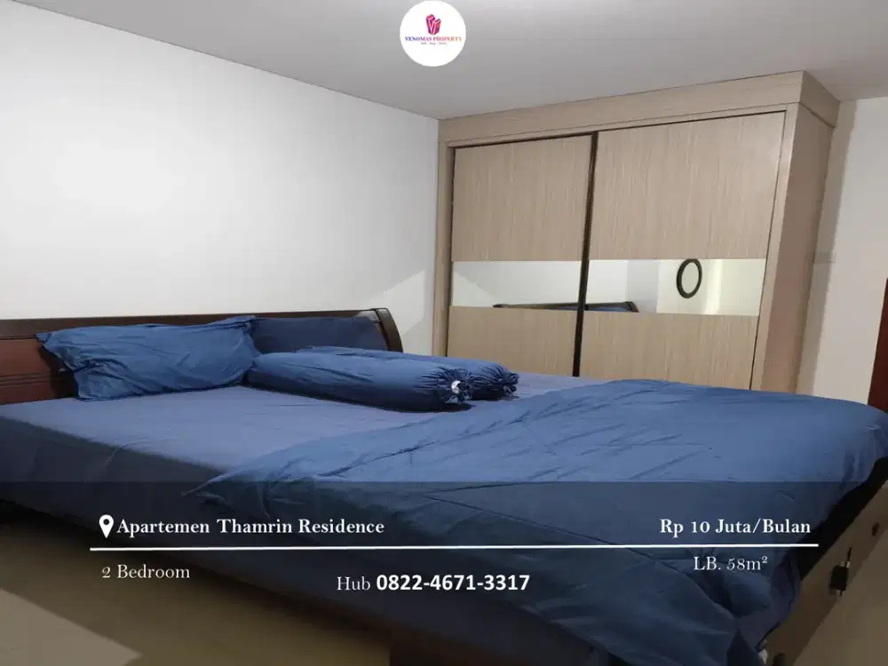 Disewakan Apartement Thamrin Residence 2BR Full Furnished Tower E