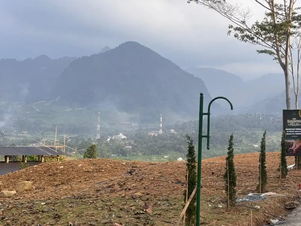 Dijual Tanah Kavling Siap Bangun SHM View Gunung Hanjawong Dekat Jakarta 90 Menit dari Exit Tol Nagrak Cibubur