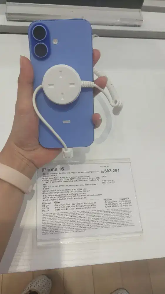 CASH/CREDIT IPHONE 16 128GB PAKAI HOMECREDIT BUNGA 0% DAN TANPA DP