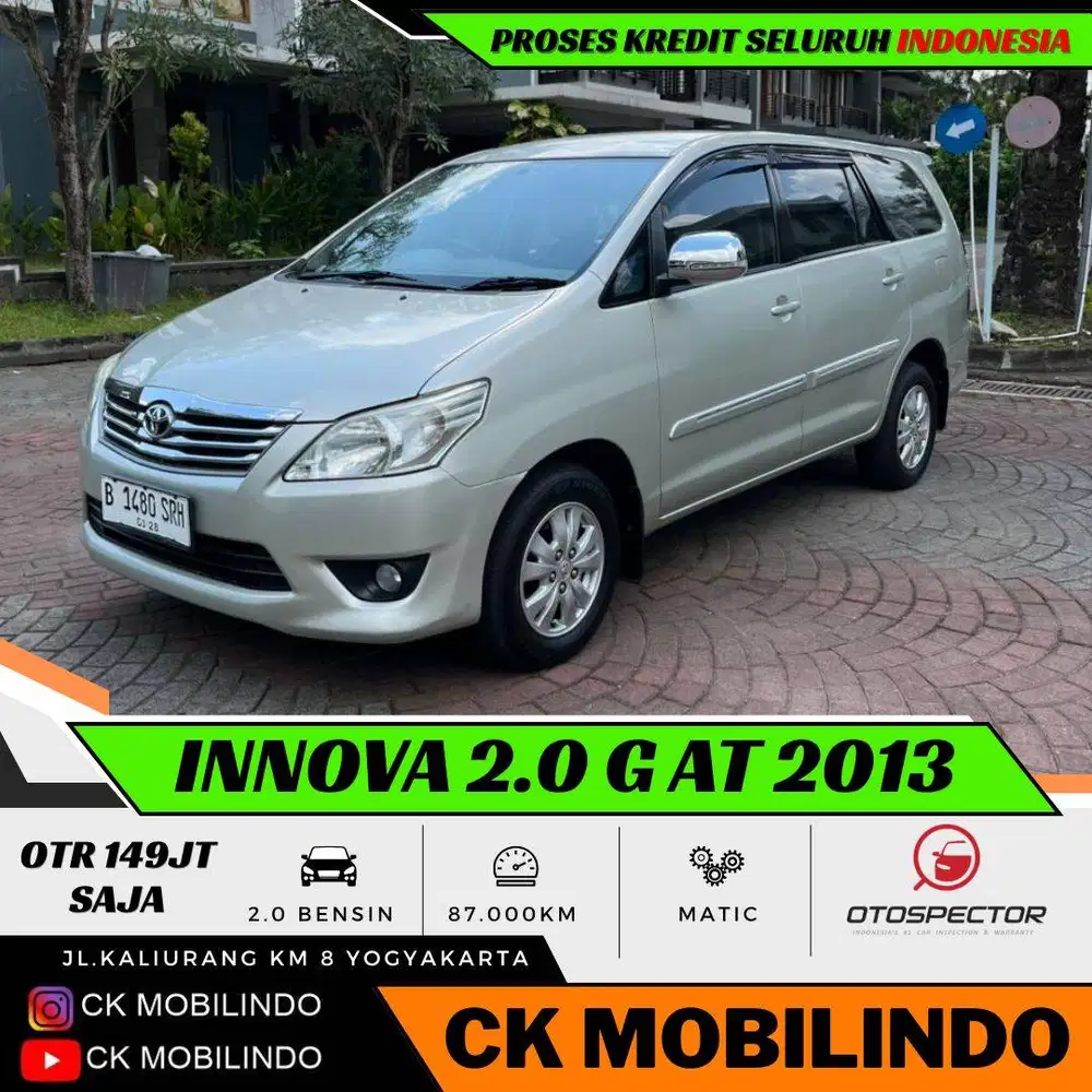 (Km87rb) Kijang Innova G Matic 2013 Bensin ISTIMEWA Kredit Murah