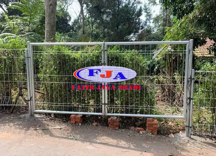 Pintu Pagar Brc Swing Ganda T.120 cm x L.300 cm HDG