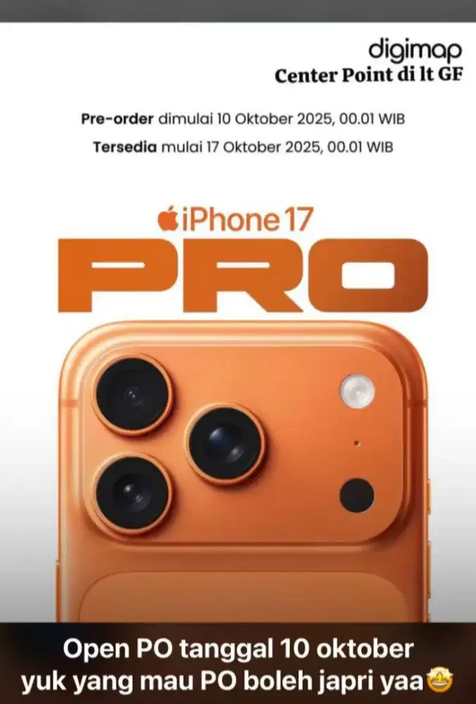 Kredit Iphone 17promax hanya dengan KTP