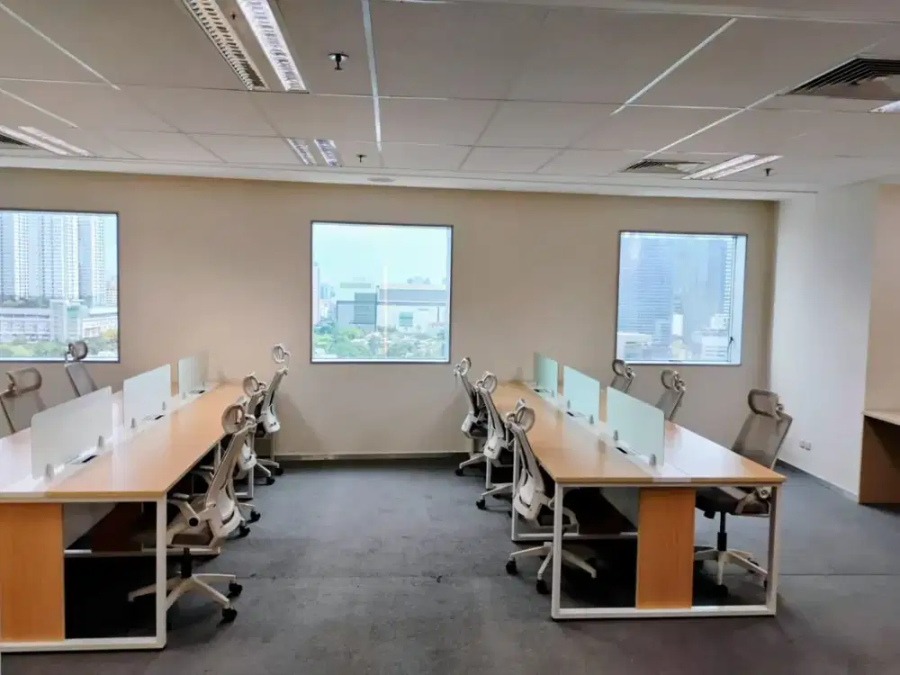 Sewa Kantor Siap Huni Luas 117 m2 di Wisma 46 Sudirman