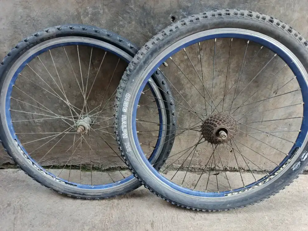 Wheelset sepeda size 26 bekas fungsi normal