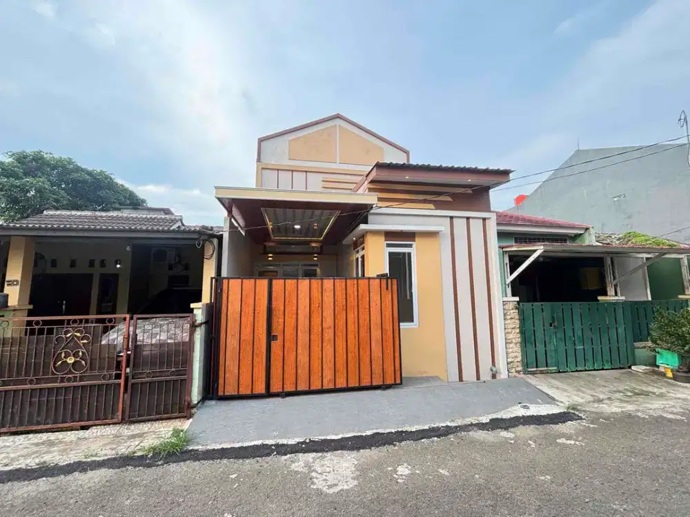 Rumah Cantik Siap Huni di Citra Indah City Cileungsi Jonggol Bogor Baru dibangun lingkungan cakep dekat masjid dan lapangan warga