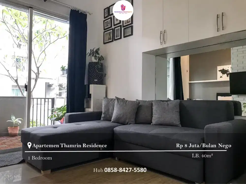 Disewakan Apartement Thamrin Residence 1BR Full Furnished Tower C