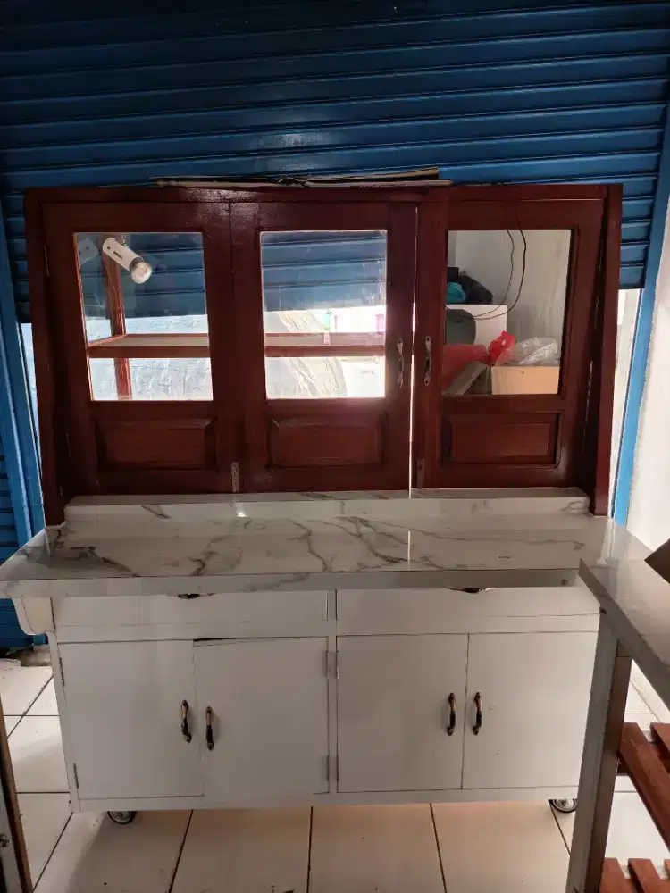 Jual etalase kayu baru bikin