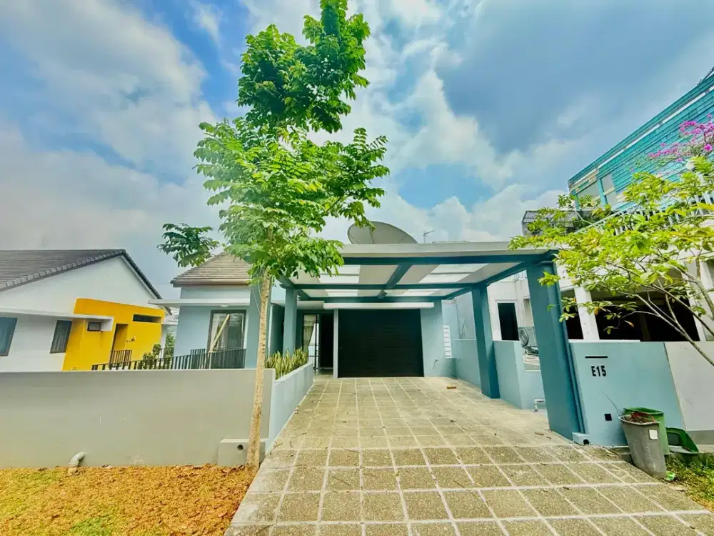 Rumah 2 Lantai Downslope Ruangan Super Luas, View Pegunungan di Citylight Cluster Favorit Sentul City