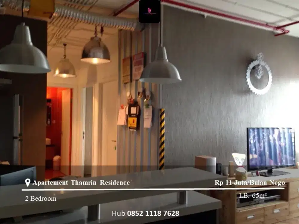 Sewa Apartement Thamrin Residence Middle Floor 2BR Furnished City View