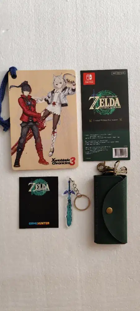 Bundle RPG Kolektor, Xenoblade Board, Zelda Ganci, Key Holder Triforce