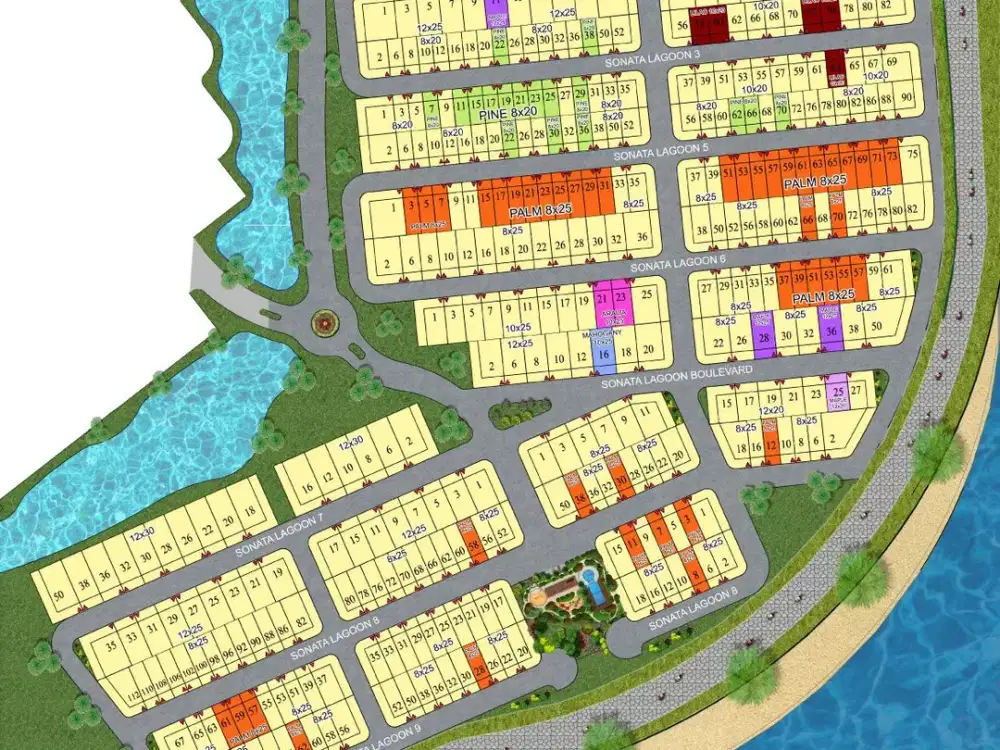 Dijual Kavling SOL 6 8x25 di Golf Island PIK By Rumah Chinida (He)