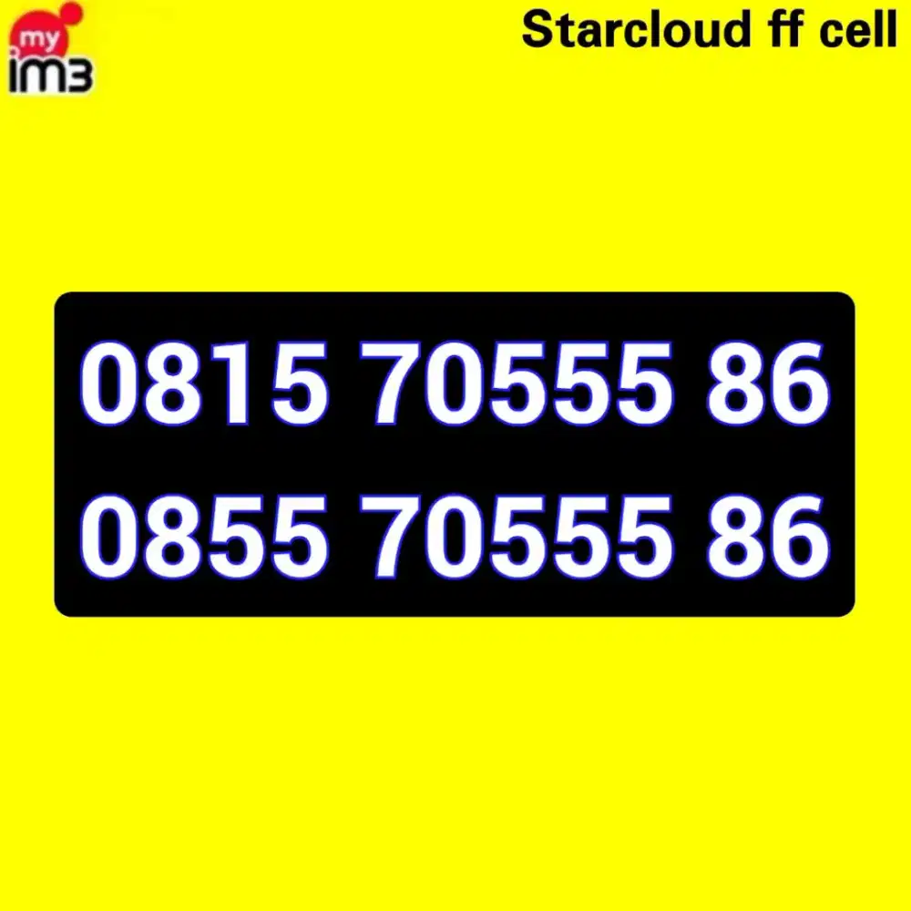 Perdana Nomor Cantik Indosat Im3 11 Digit 70555 86