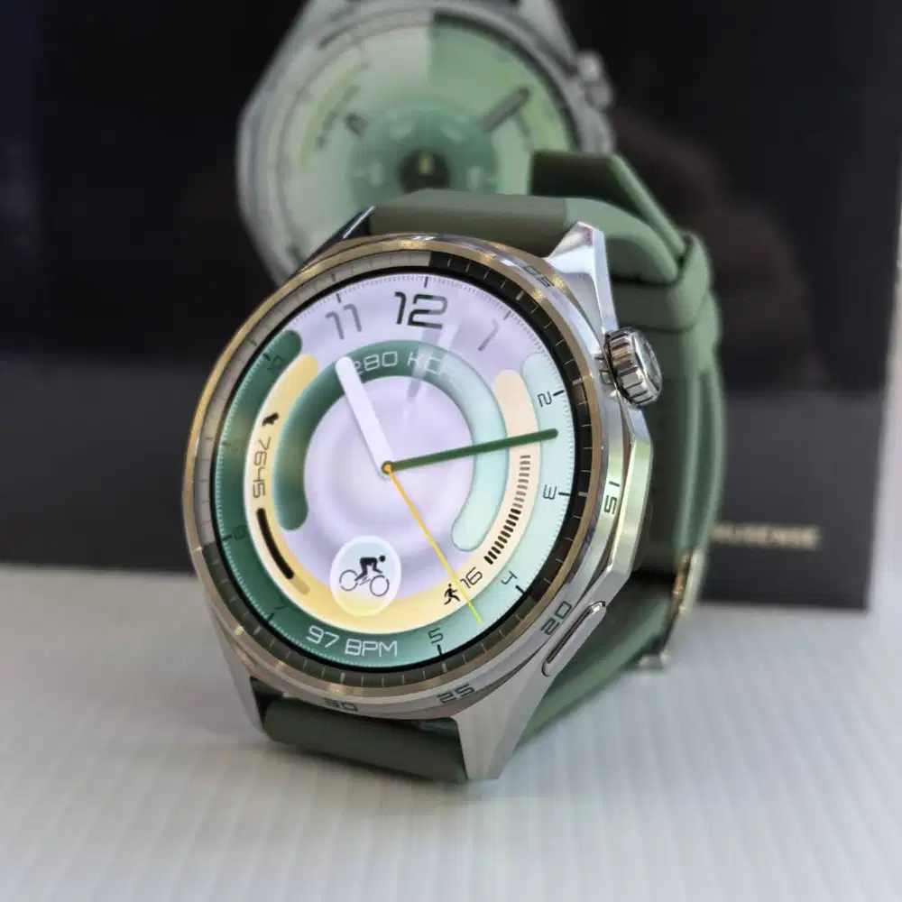 SPESIFIKASI GT6   UKURAN :  HUAWEI WATCH GT 6 46 mm Ukuran 46 mm × 46