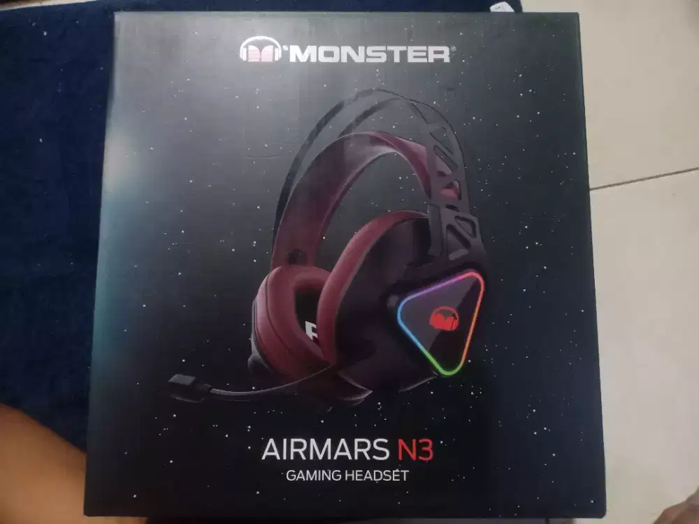 Headset gaming barang baru , monster airmars N3