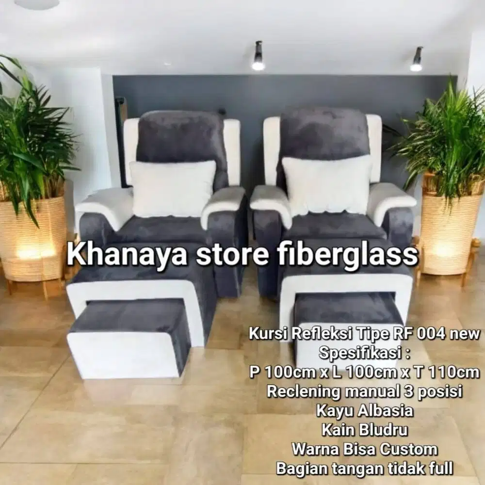 kursi refleksi Dagron bludru/kursi pijat jumbo/sofa refleksi manual.