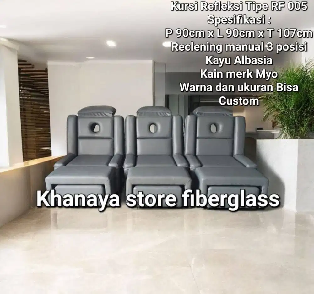 Sofa refleksi jumbo kotak abuabu/kursi pijat reflexy manual model baru