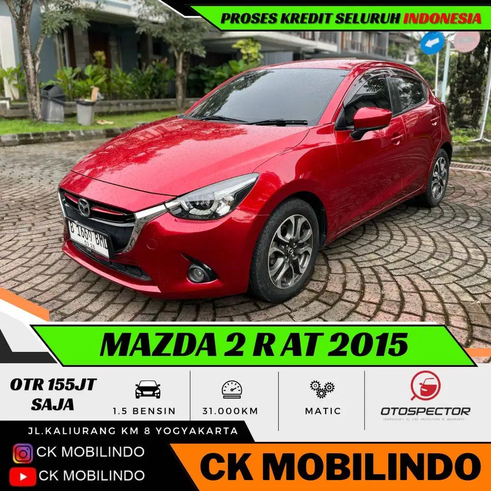 (Km31rb) Mazda 2 R Matic 2015 ANTIK FAVORIT Kredit Murah