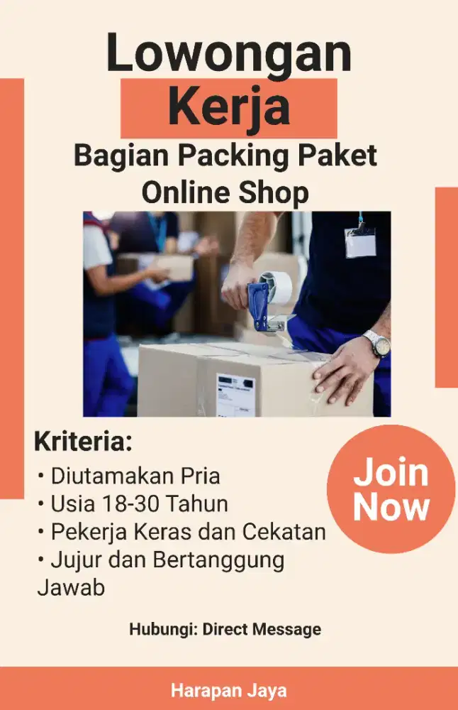 Loker packing online shop